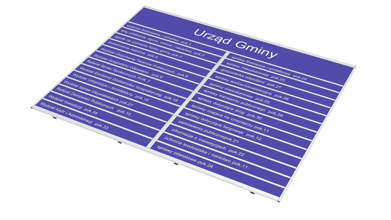 Tablica informacyjna Alustand.pl