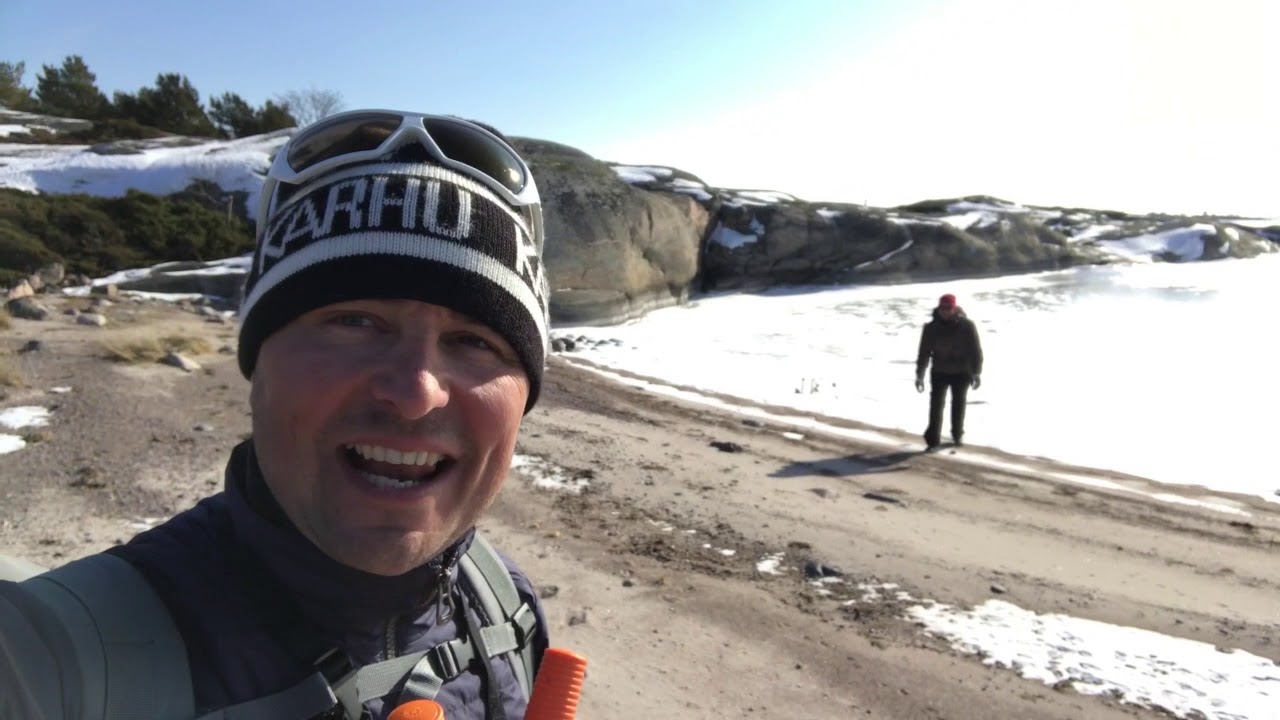 Retkiluistelua Kirjainen - Gullkrona - Kråkskär - Kirjainen 7.3.2018