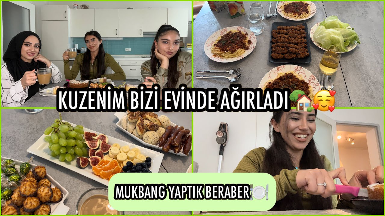 ILK DEFA KUZENİMİ GÖRDÜNÜZ🤗BİZE NELER HAZIRLAMIŞ😍SOHBETLİ MUKBANG🥰ESKİ ANILARIMIZ - GÜNLÜK VLOG