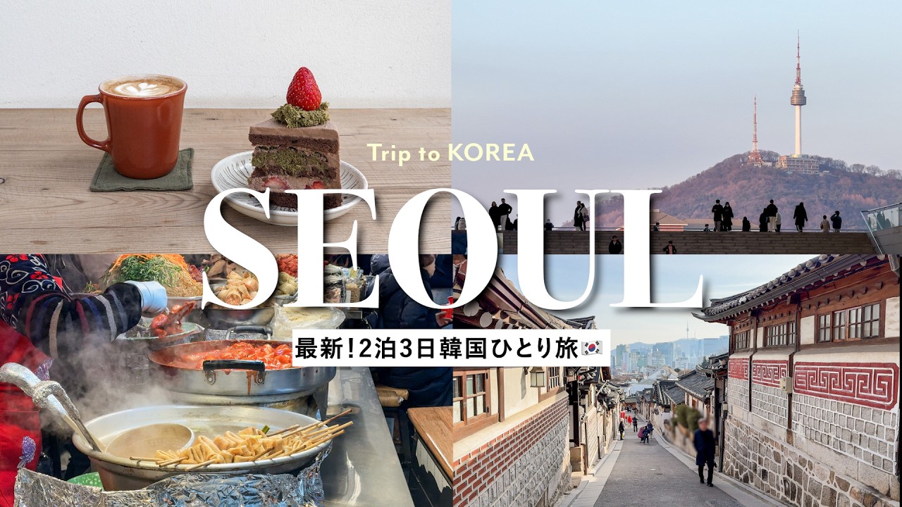 【韓国vlog】ソウル2泊３日ひとり旅🇰🇷｜予算10万円｜カフェ・グルメ・広蔵市場・博物館で今年初の韓国を大満喫！🌟🛍️