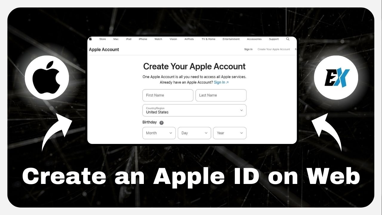 How to Create an Apple ID on Web - Make an Apple ID Without Phone