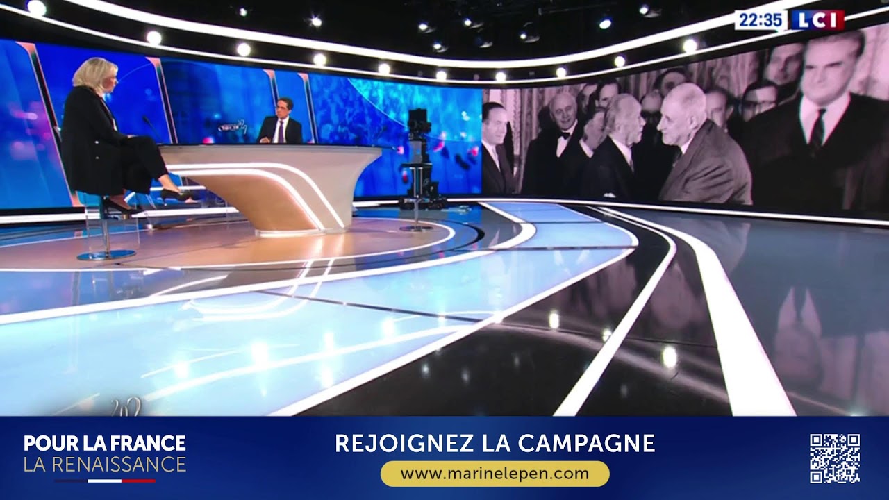 Marine Le Pen est l'invit&eacute;e de l'&eacute;mission &laquo; Objectif 2027 &raquo; avec Darius Rochebin sur LCI !