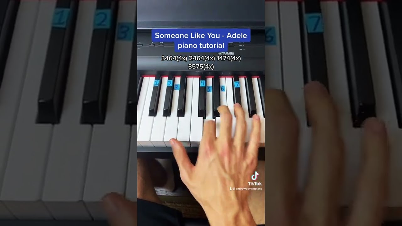Someone Like You - Adele easy piano tutorial!