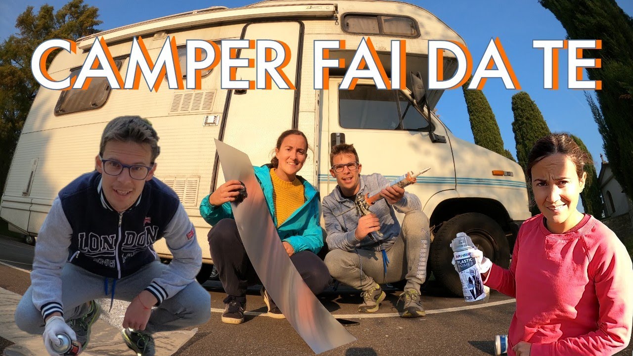 CAMPER FAI DA TE - Restauro pareti infiltrate e verniciatura mascherina Fiat Ducato 1990. Colore?!
