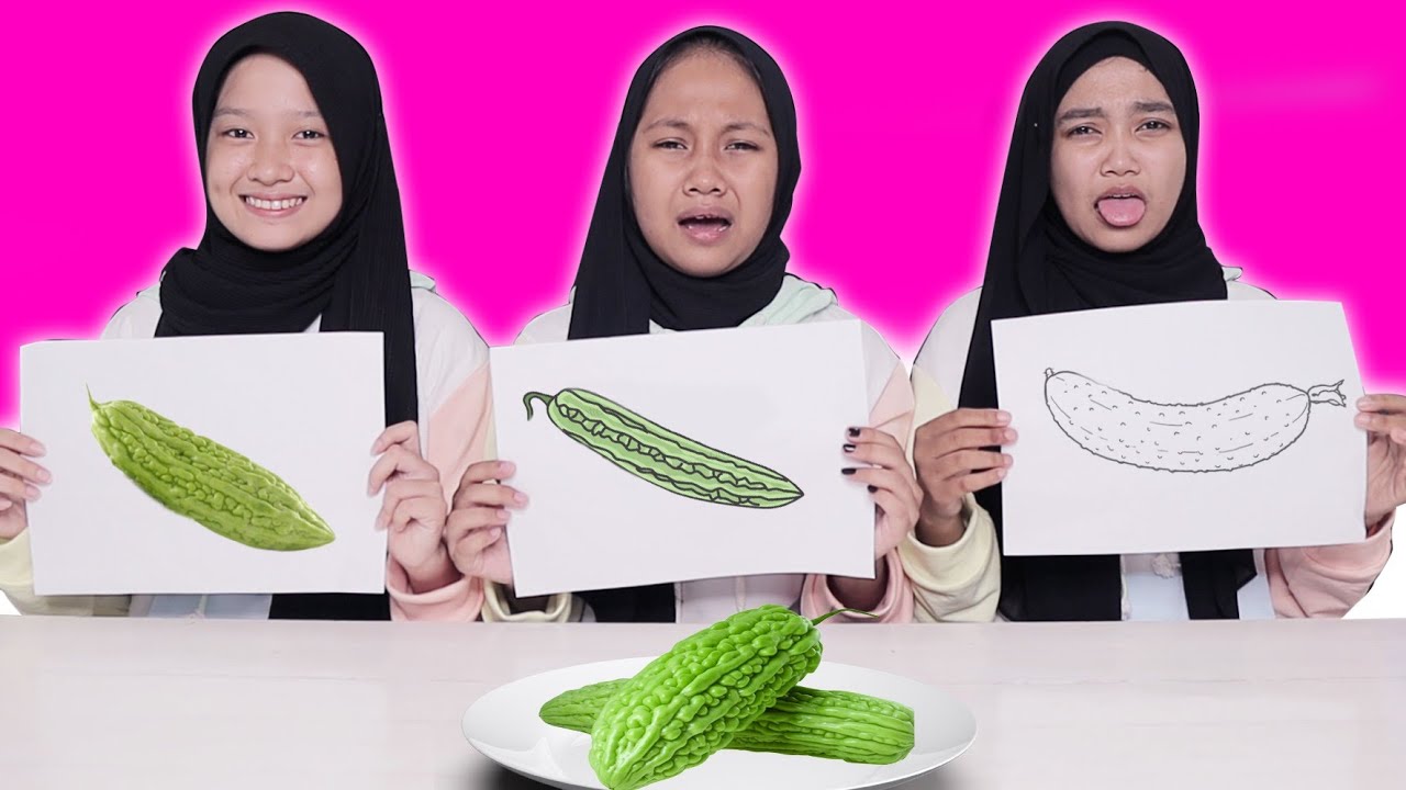 TANTANGAN GAMBAR YANG PALING JELEK HARUS MAKAN |DESMA AND BESTIE