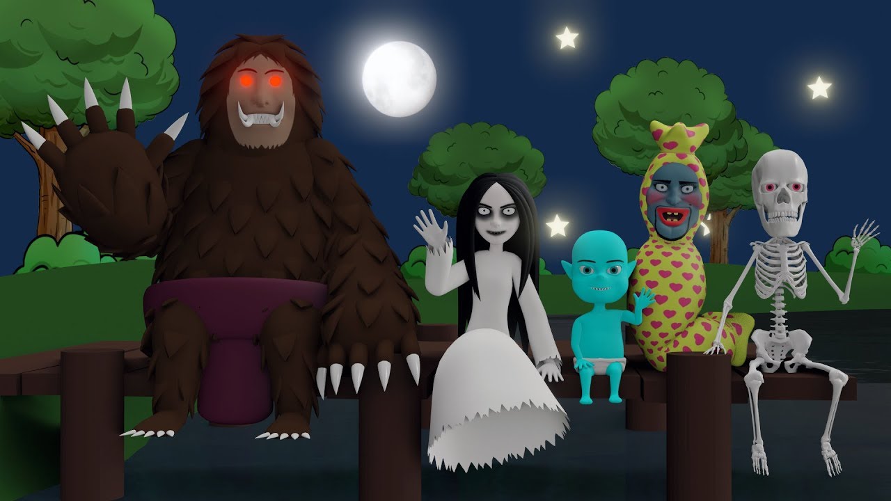 Kompilasi Kartun Horor Lucu Kuntilanak, Tuyul, Pocong, Genderuwo, Jerangkong #06