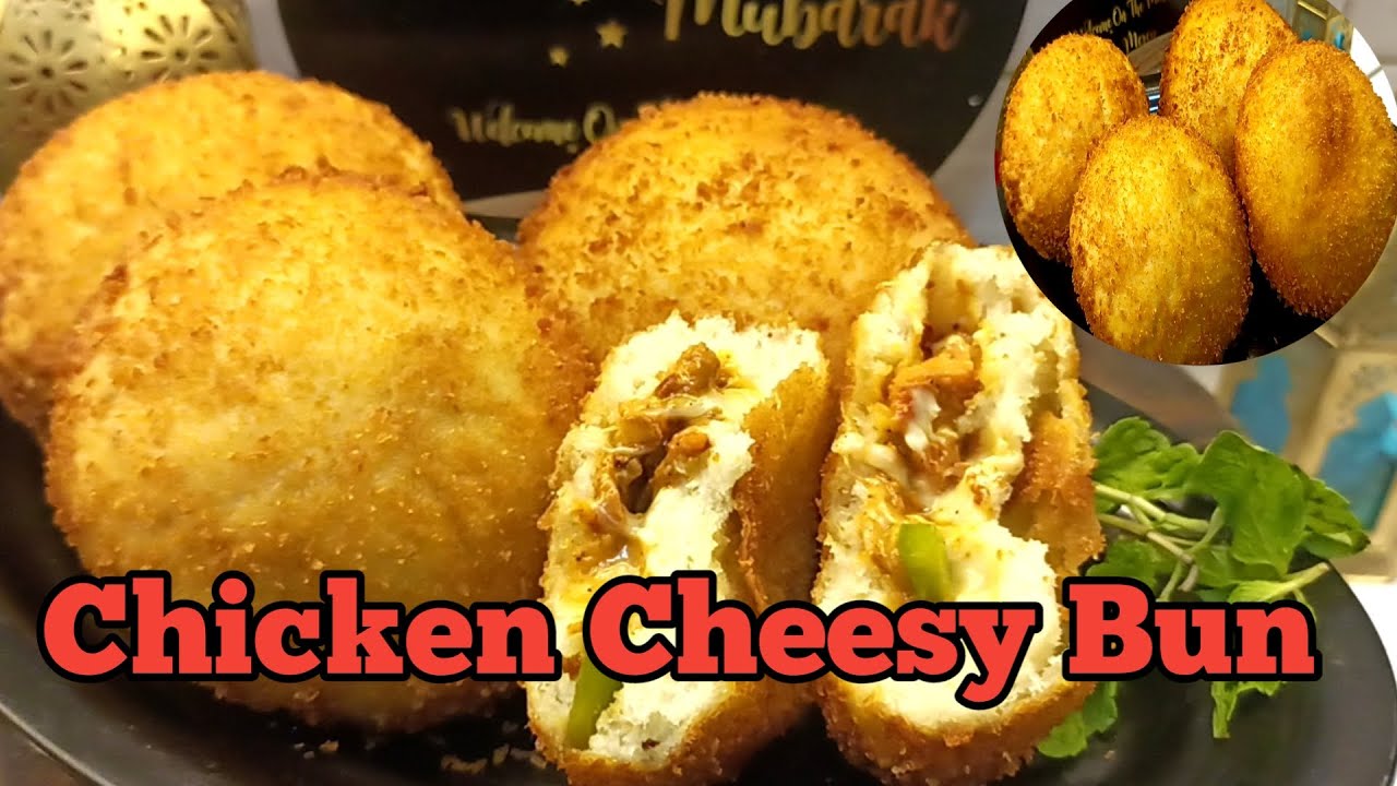 Soft And Crunchy Chicken Cheese Bun/Iftar Special cheese bun/क्रिसपी चिकन चीस् बन /ramadan special 