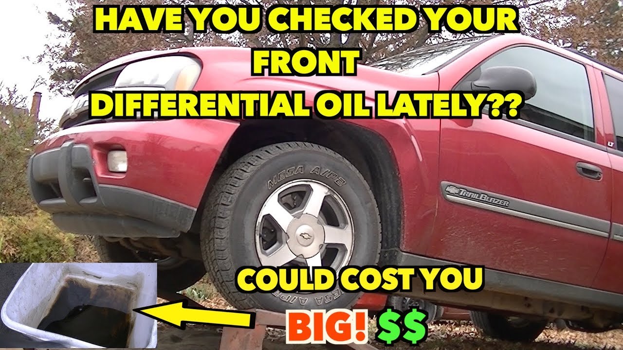 Trailblazer Front Differential Oil change. Do it before (Winter) its too late!