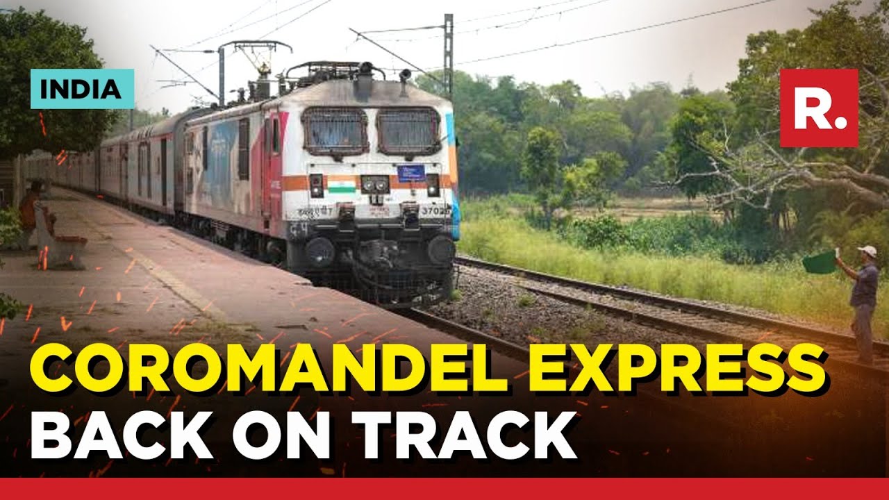 Coromandel Express Passes Through Accident Site At Bahanaga