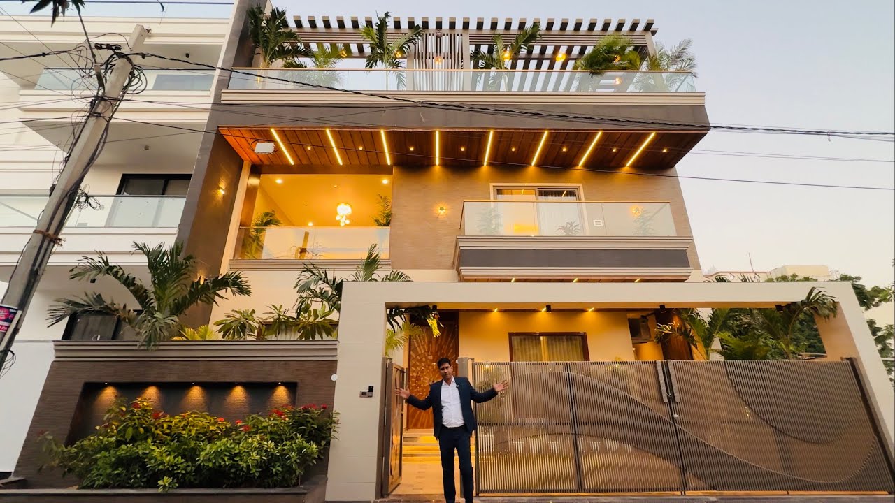 Inside Jaipur’s Ultimate Kothi Design | Latest 302 Gaj House With Gym, Theatre & Gazebo Garden 