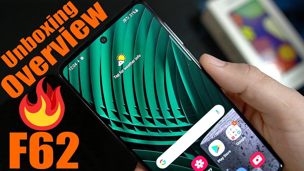 Samsung Galaxy F62 Laser Green Unboxing Overview | Enjoy Full Unboxing Experience finaly retail unit