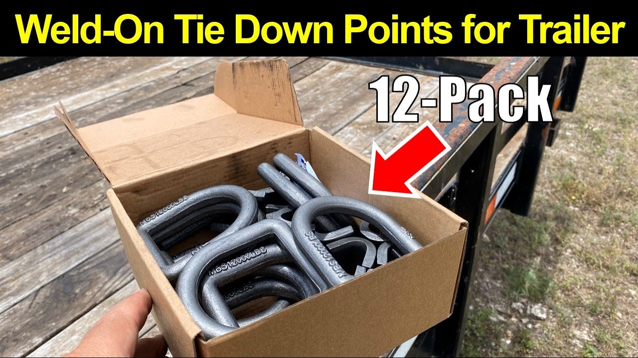 New Tie Down Hooks for my 16-Foot Trailer
