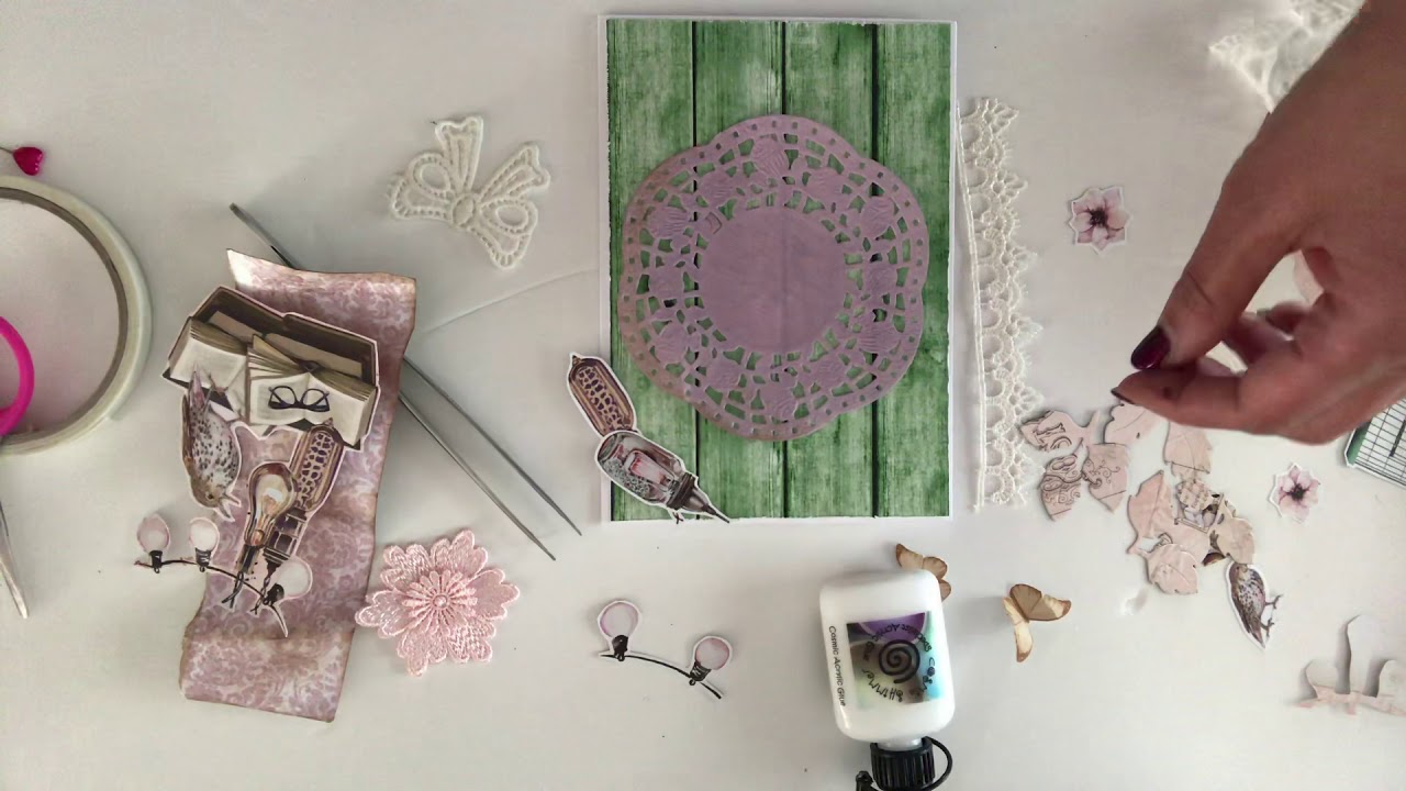 Card made with Mintay papers Secret Place and Dear Diary