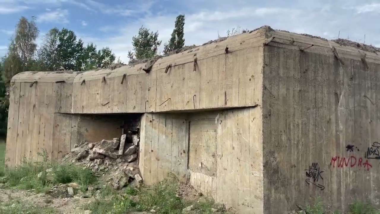 World War 2 bunker Molotov's line in Lithuania.