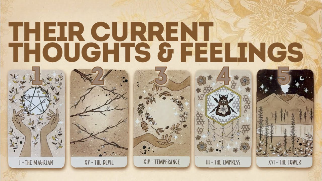 Current Thoughts & Feelings 🫨 | 🌿 Tarot • Pick a Card Reading 🌟