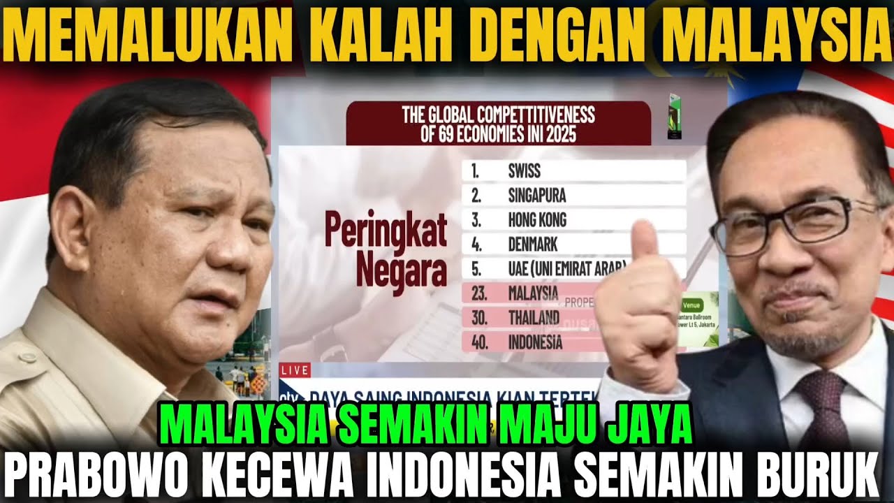 PRABOWO MARAH❗🇮🇩 SEMAKIN TERTINGGAL DARI 🇲🇾KOK BISA INDONESIA SEMAKIN BURUK MALAYSIA SEMAKIN MEMBAIK