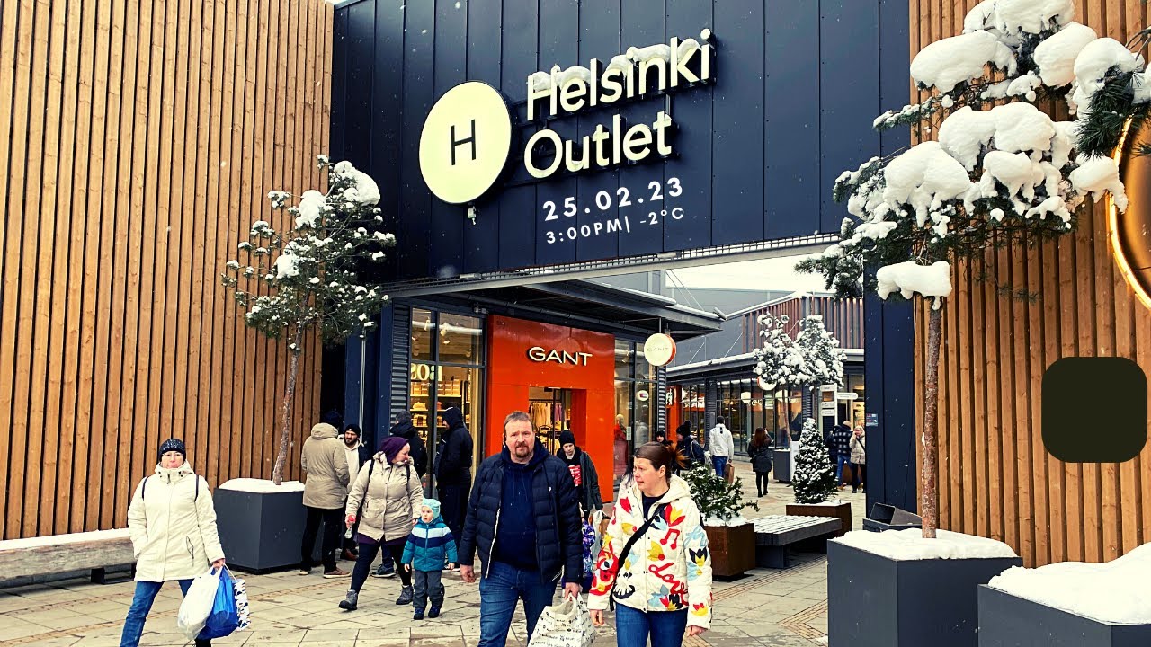 Helsinki Outlet, Finland! WindowShopping! Top Brands yet very cheap! 🇫🇮-  4K-HDR Walking Tour(10min)
