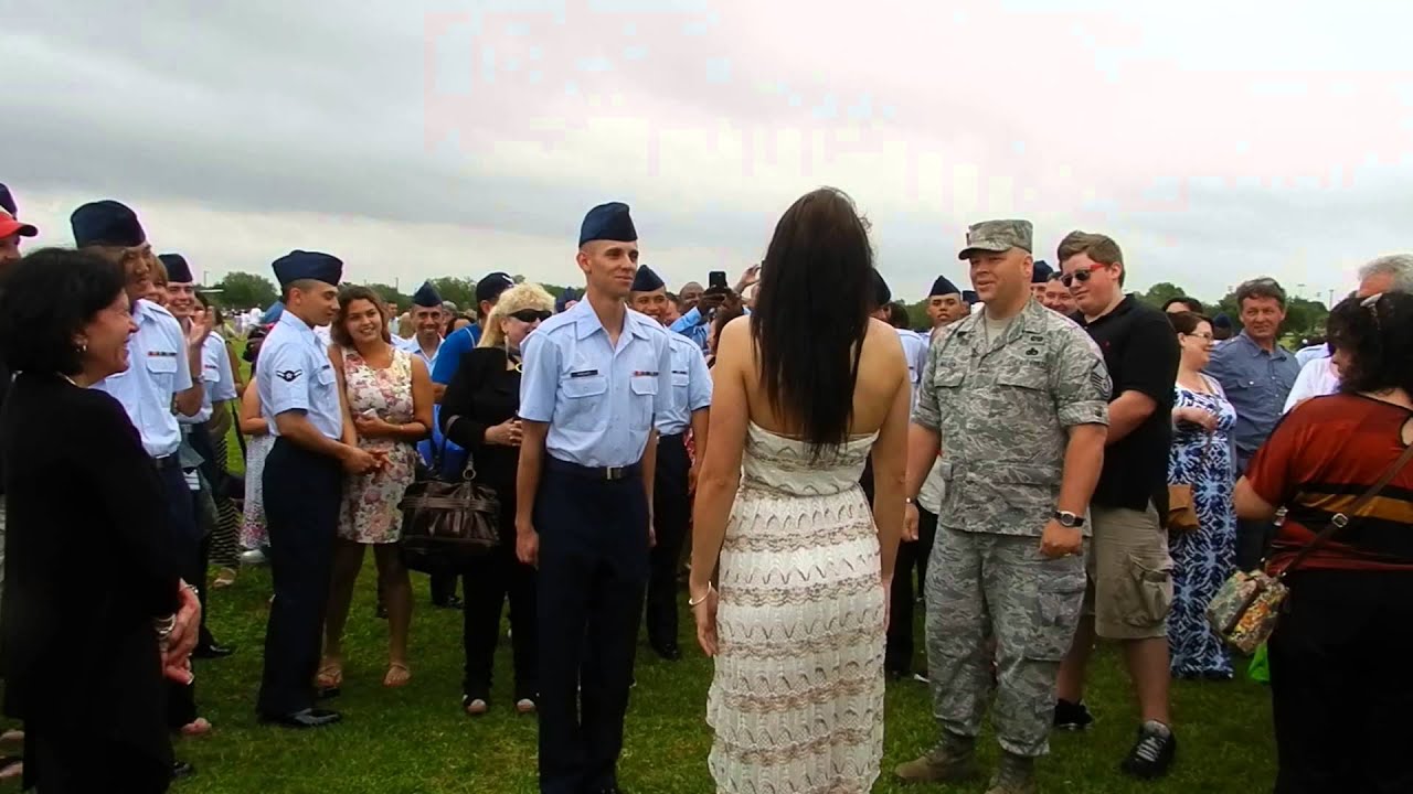 Air Force BMT Graduation Marriage Proposal (Hi Res)