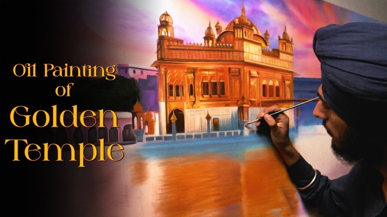Golden Temple Painting  #art #oilpainting #goldentemple #darbarsahib