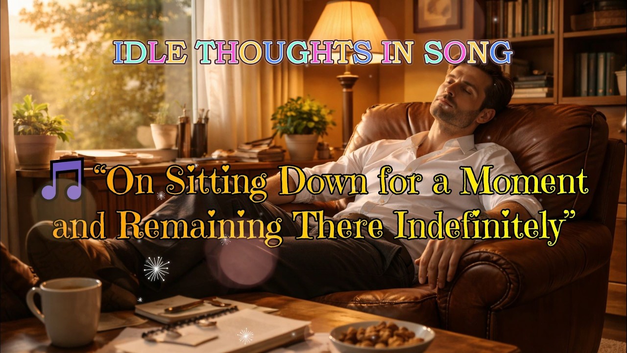 On Sitting Down for a Moment and Remaining There Indefinitely (Idle Thoughts in Song) 🎼🎶 #wordplay
