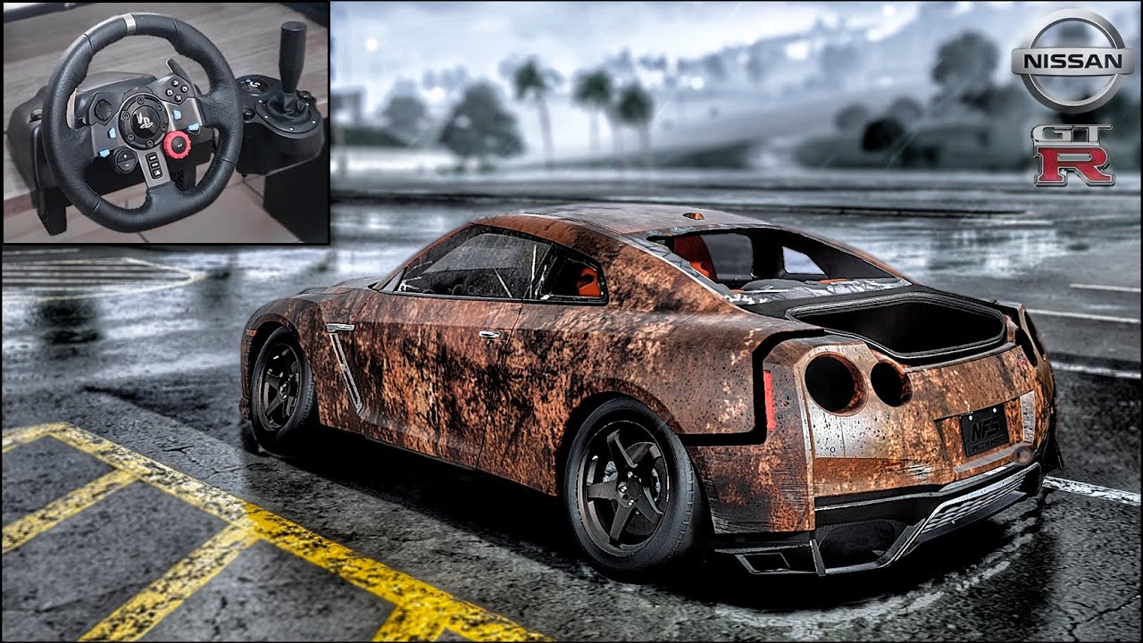 Rebuilding a Nissan GTR Premium (R35) - NFS HEAT - LOGITECH G29 gameplay.