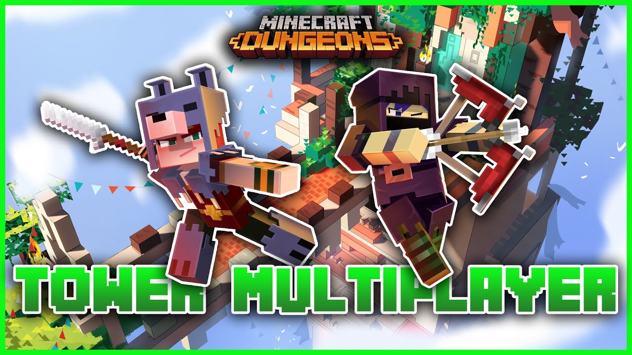 Minecraft Dungeons: The Tower Multiplayer is Finally HERE! feat. My Girlfriend