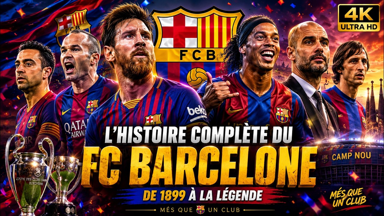 L’Histoire Complète du FC Barcelone  De sa Création à Aujourd’hui