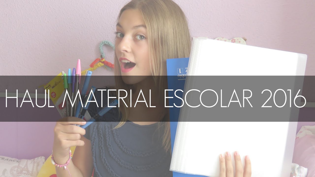 HAUL MATERIAL ESCOLAR 2016 (ad) || ceeeeelia_yo