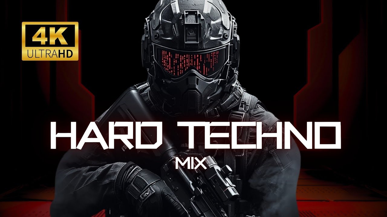 HARD TECHNO MIX | 4K Psy Visuals | Dark Industrial Rave 