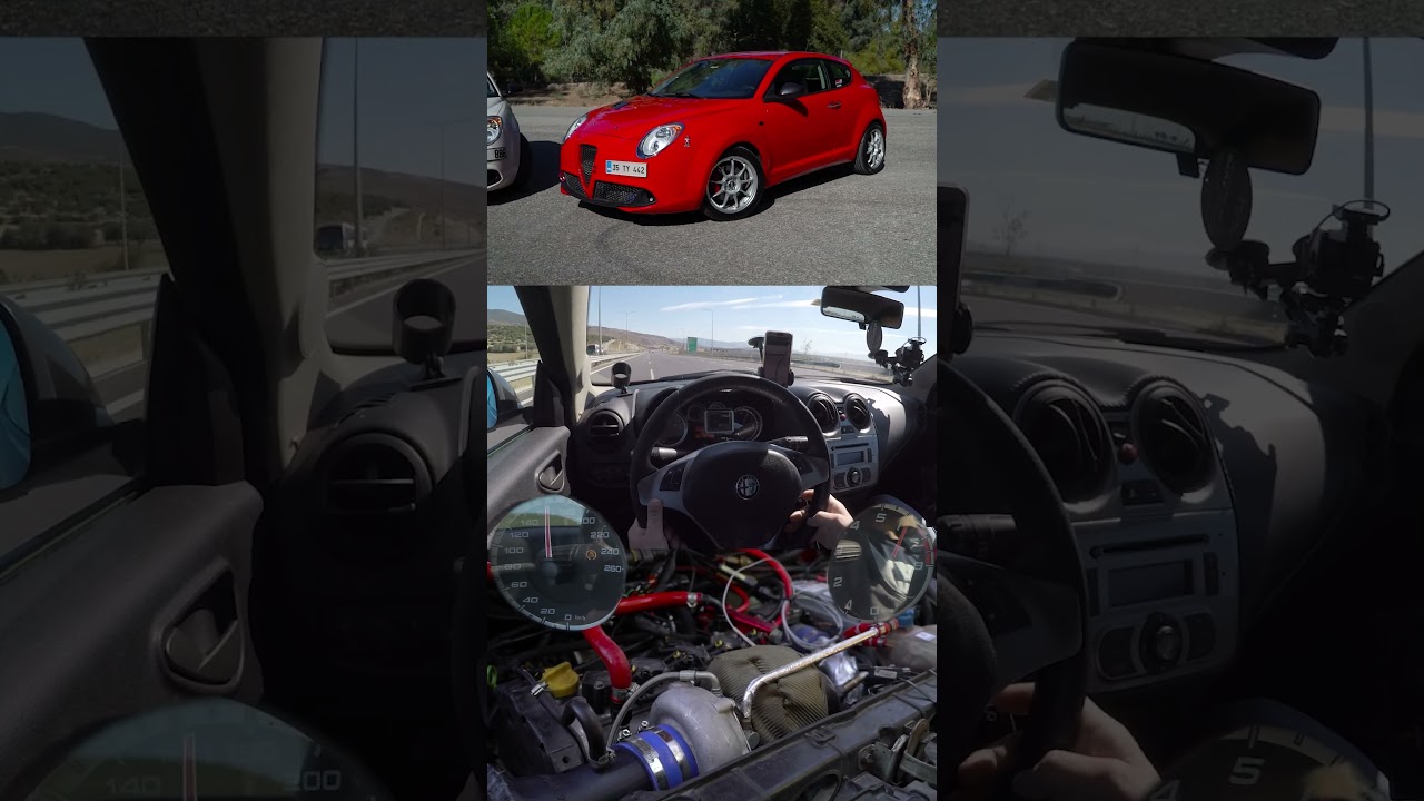 Big Turbo 500 HP Alfa Romeo Mito 1.4 T-Jet / Acceleration / FAST !