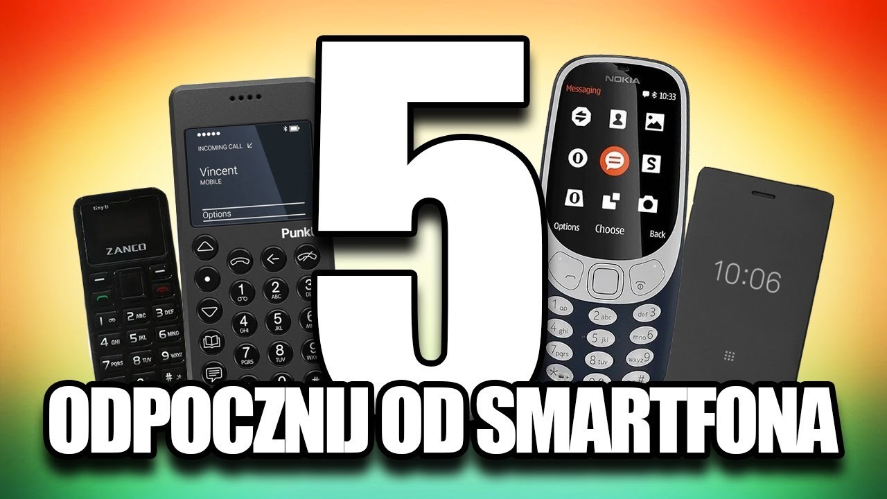 5 najlepszych telefonów do smartfonowego detoxu