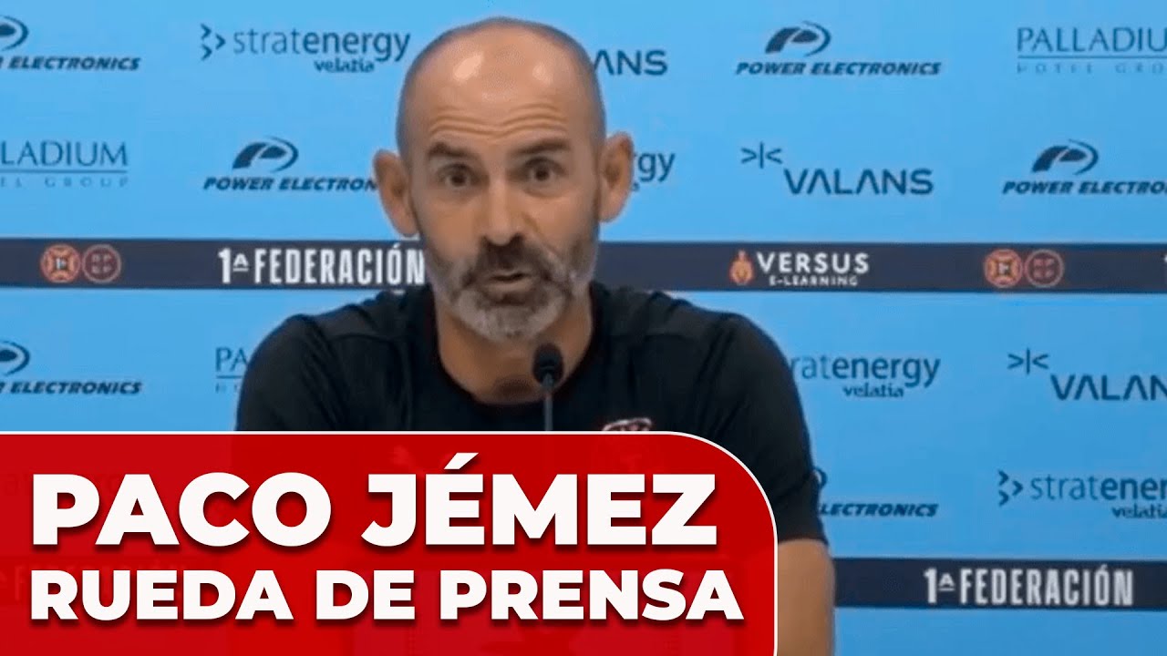 ÚLTIMA rueda de prensa de PACO JÉMEZ previa a ser DESPEDIDO como ENTRENADOR de la UD IBIZA
