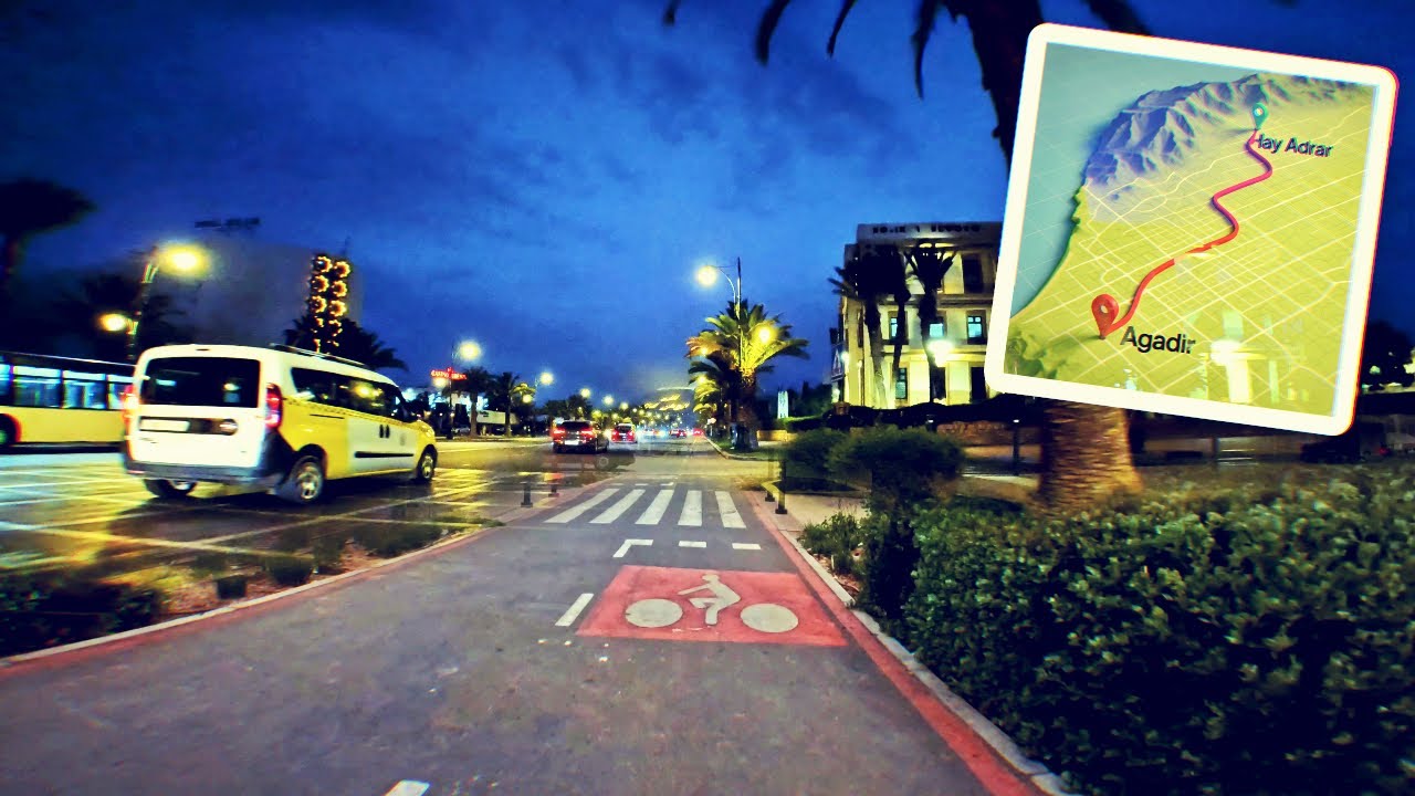 🚴‍♂️ جولة من حي أدرار إلى ولاية أكادير | Bike Tour from Hay Adrar to Agadir City Center 🌇🚦