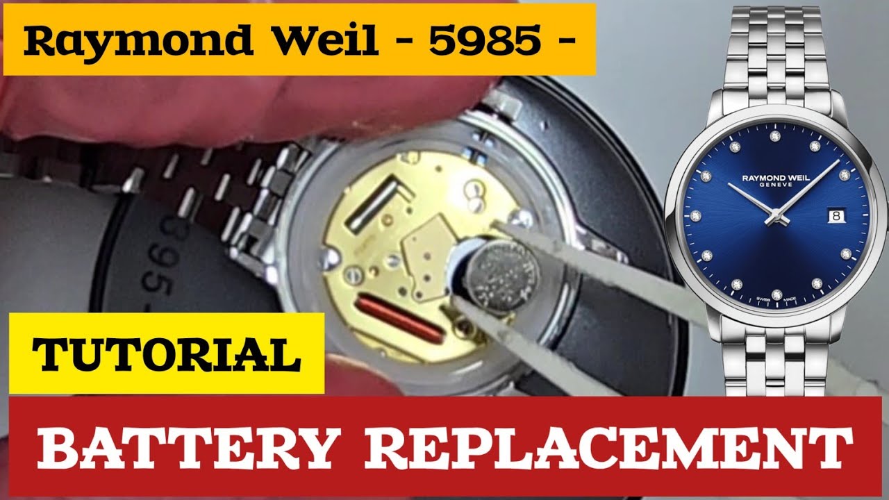 Raymond Weil 5985 Watch Battery Replacement Tutorial | Watch Repair