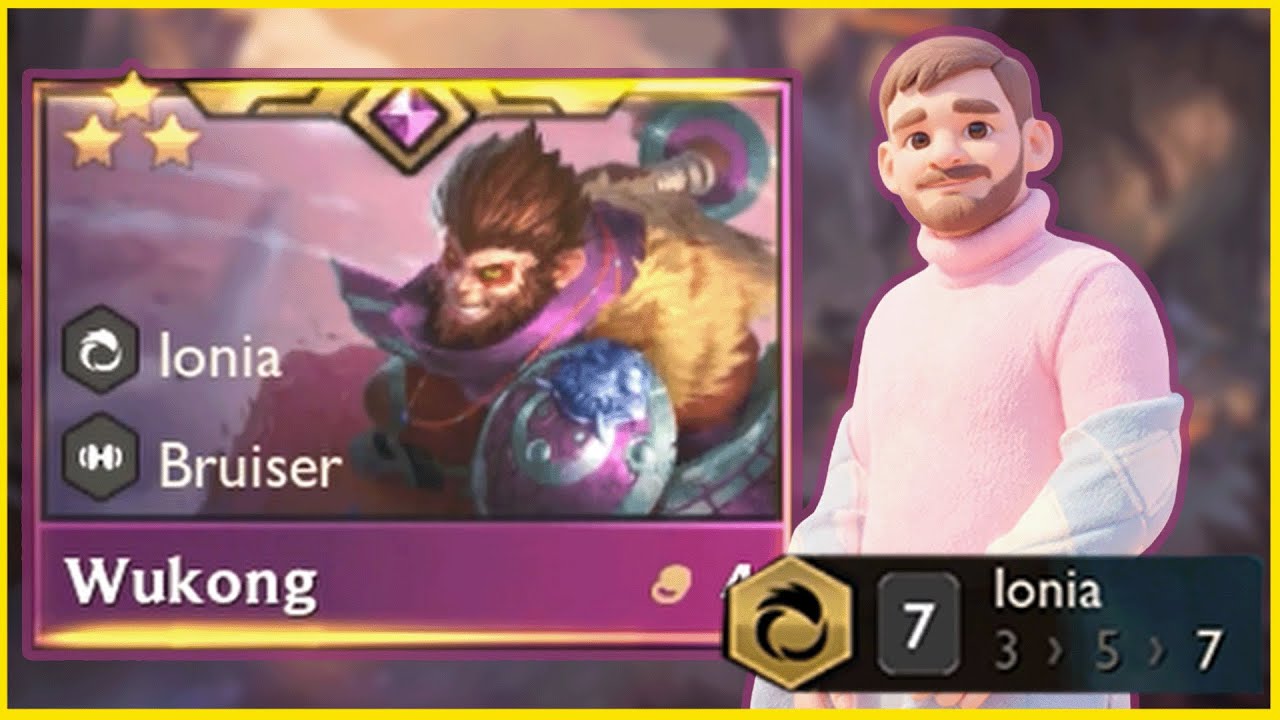 TFT SET16 ⭐⭐⭐WUKONG 3 STAR⭐⭐⭐ IONIA 7 GAMEPLAY