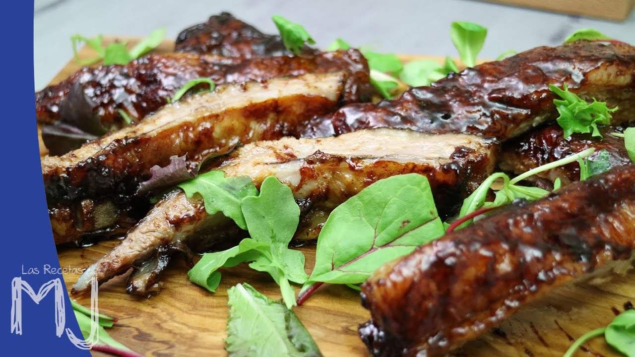 Costillas de cerdo con salsa barbacoa al estilo Jamie Oliver