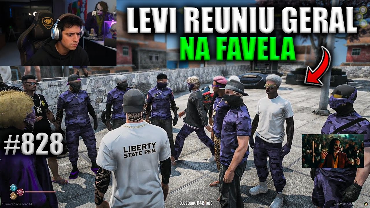 LEVI REUNIU GERAL NA FAVELA! EP 828