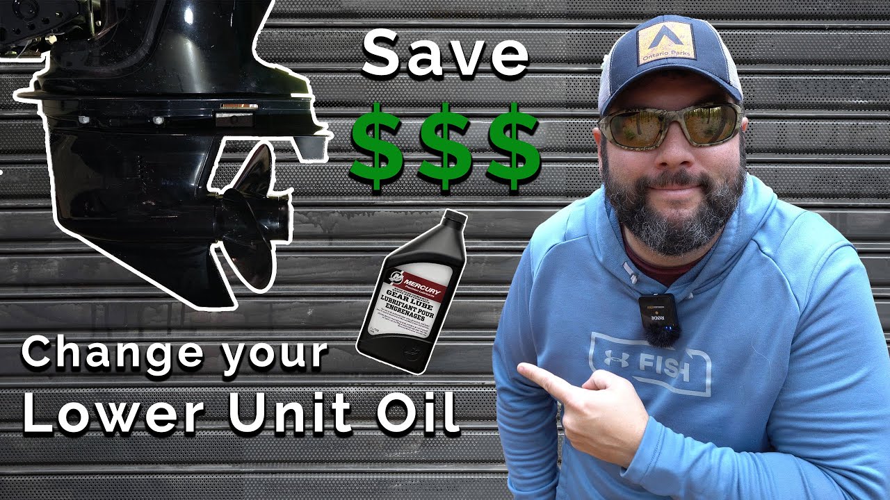How to change gear oil on Mercury 90hp - CHANGE your own Lower Unit OIL