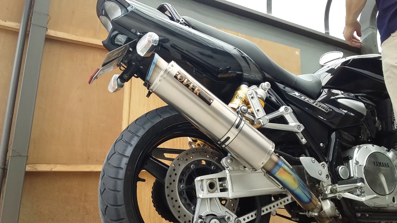 XJR1300  `07 RP17J 『OVER GP-PERFORMANCE SLIP ON』オーバースリップオンマフラー　サウンド(バッフルあり)