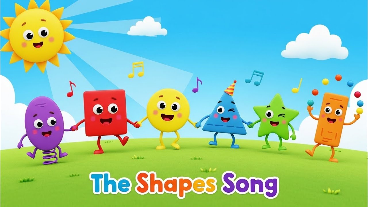 The Shapes Song |Learn Shapes Names In English|Nursery Rhymes & Kids Song 