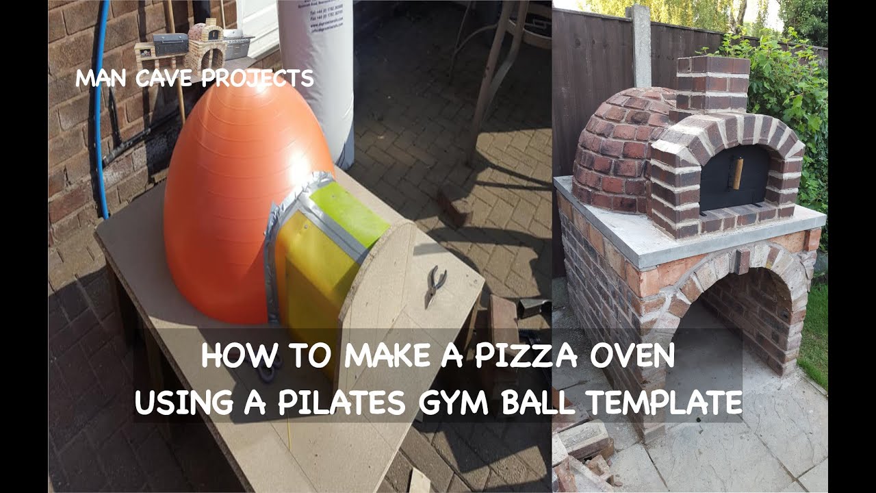 Outdoor Pizza Oven Build Project | Pilates gym ball template to make a pizza oven | DIY pizza oven