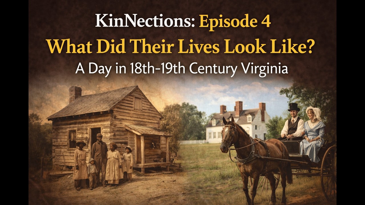 KinNections: Episode 4 - What Did Their Lives Look Like?  A Day in 18th-19th Century Virginia