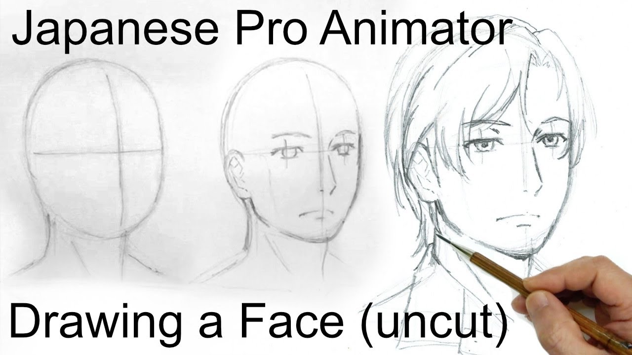 Pro Animator Draws in Real-time: Anime Face
