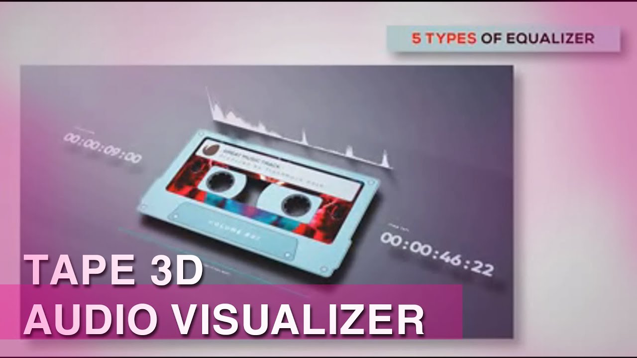 After Effect Tutorial: ISO Tape 3d Audio Visualizer | Free Download AE Templates