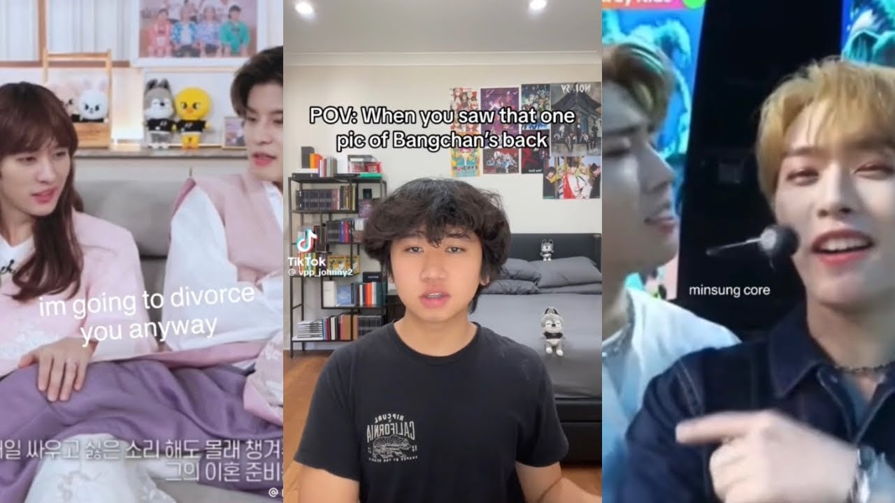 Stray kids tiktoks bcs Han’s cheating on mother Hyunjin