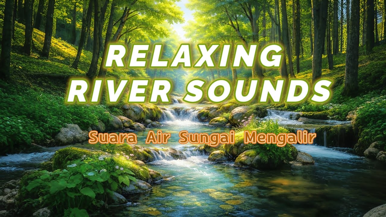 30 Menit Suara Air Sungai Mengalir | Relaxing River Sounds Deep Relaxation, Sleep & Focus