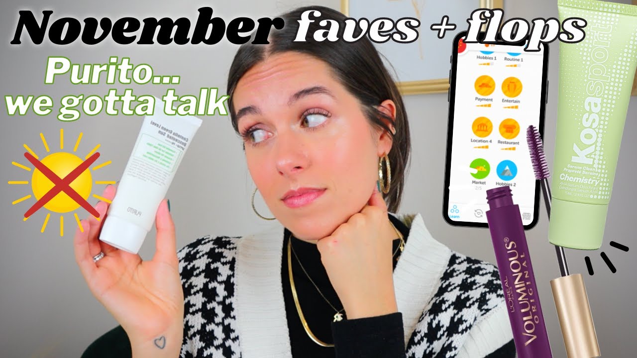NOVEMBER FAVES + FLOPS // Let's talk ab the Purito scandal | Rudi Berry