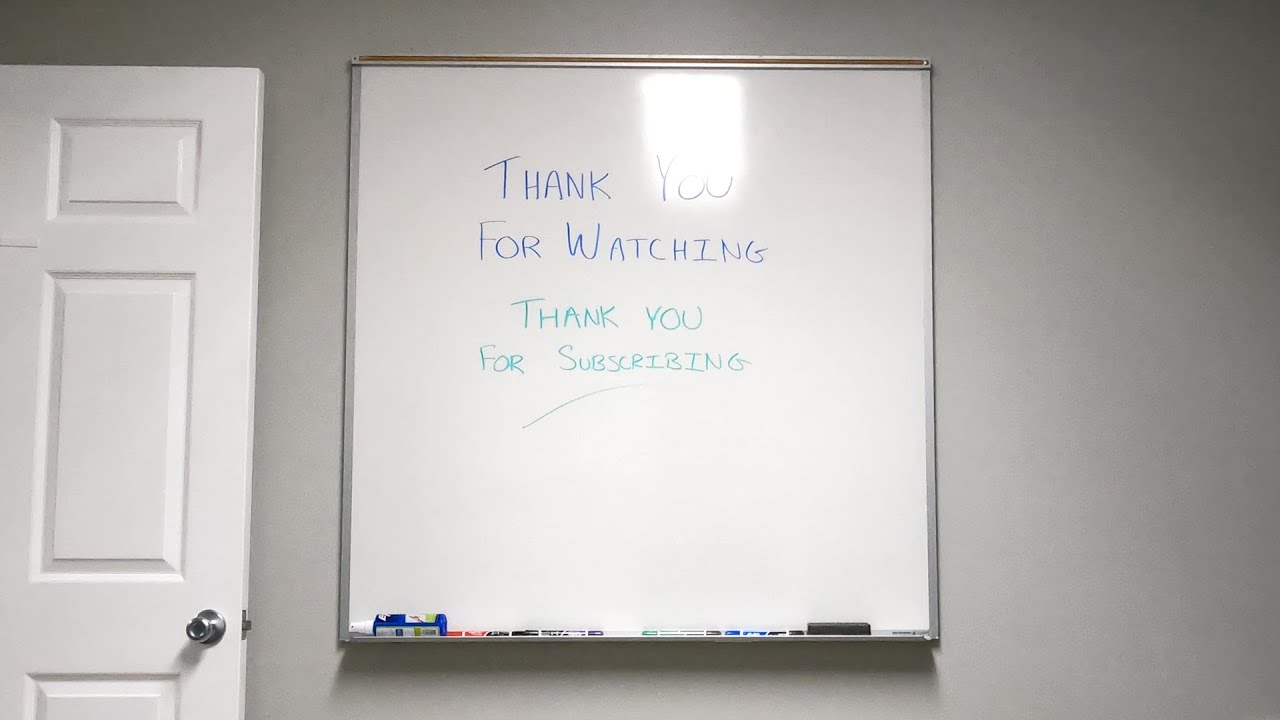 4' x 4' Magnetic Whiteboard Installation using L-Brackets