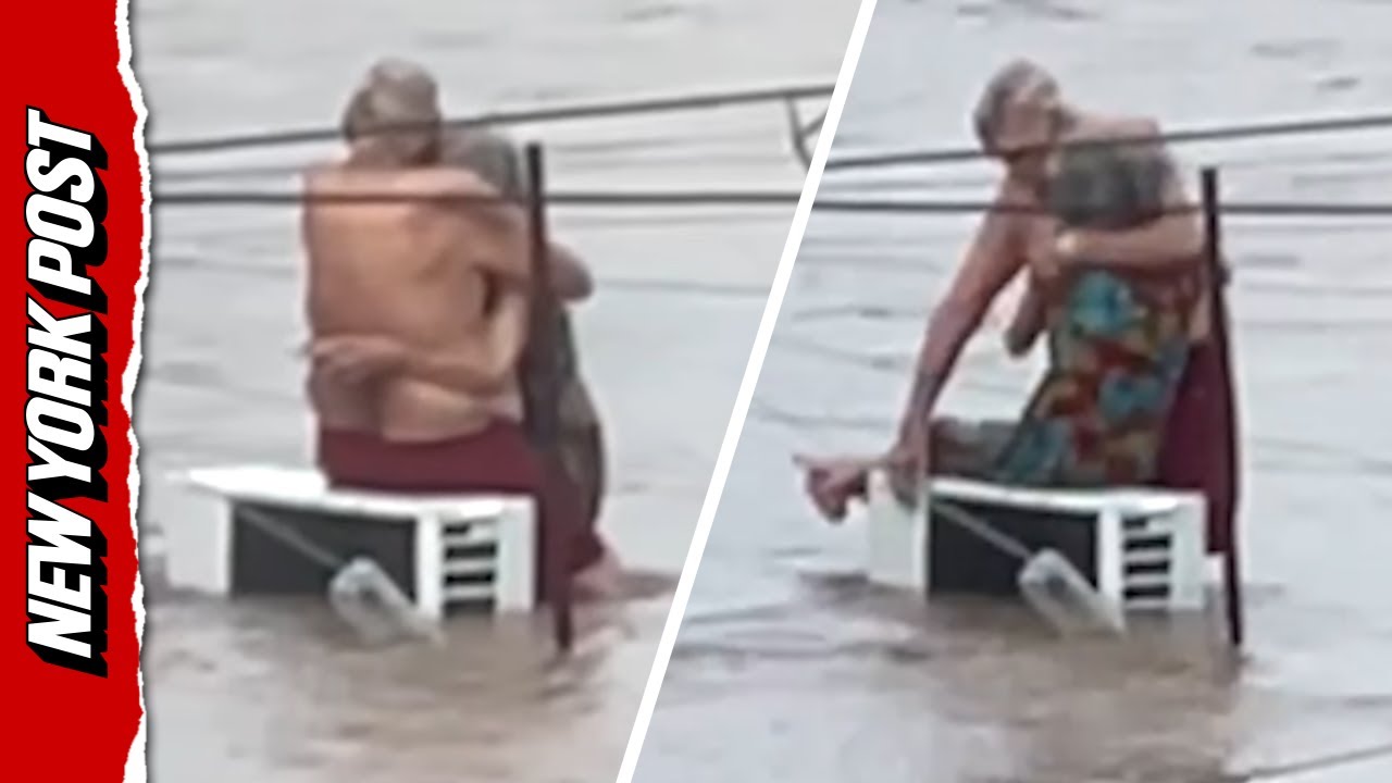 Couple Embraces During Deadly Floods in Mexico