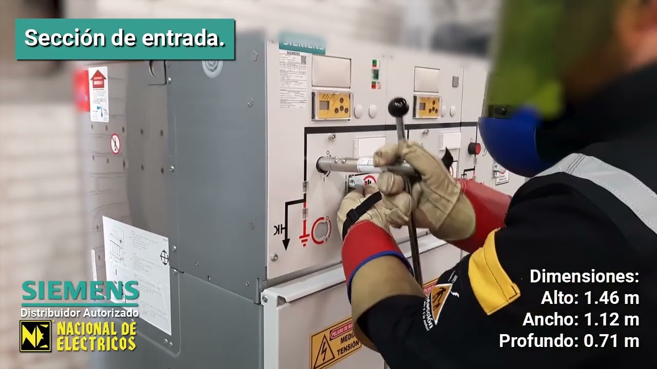 Nacional de Eléctricos | Seccionamiento de celdas SIEMENS aisladas en SF6
